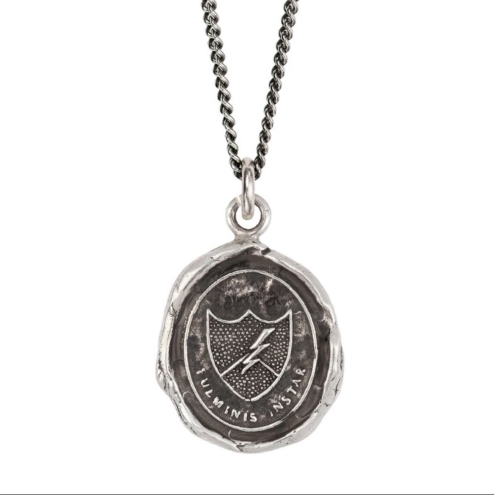 Sterling Silver Like Lightning Charm Necklace